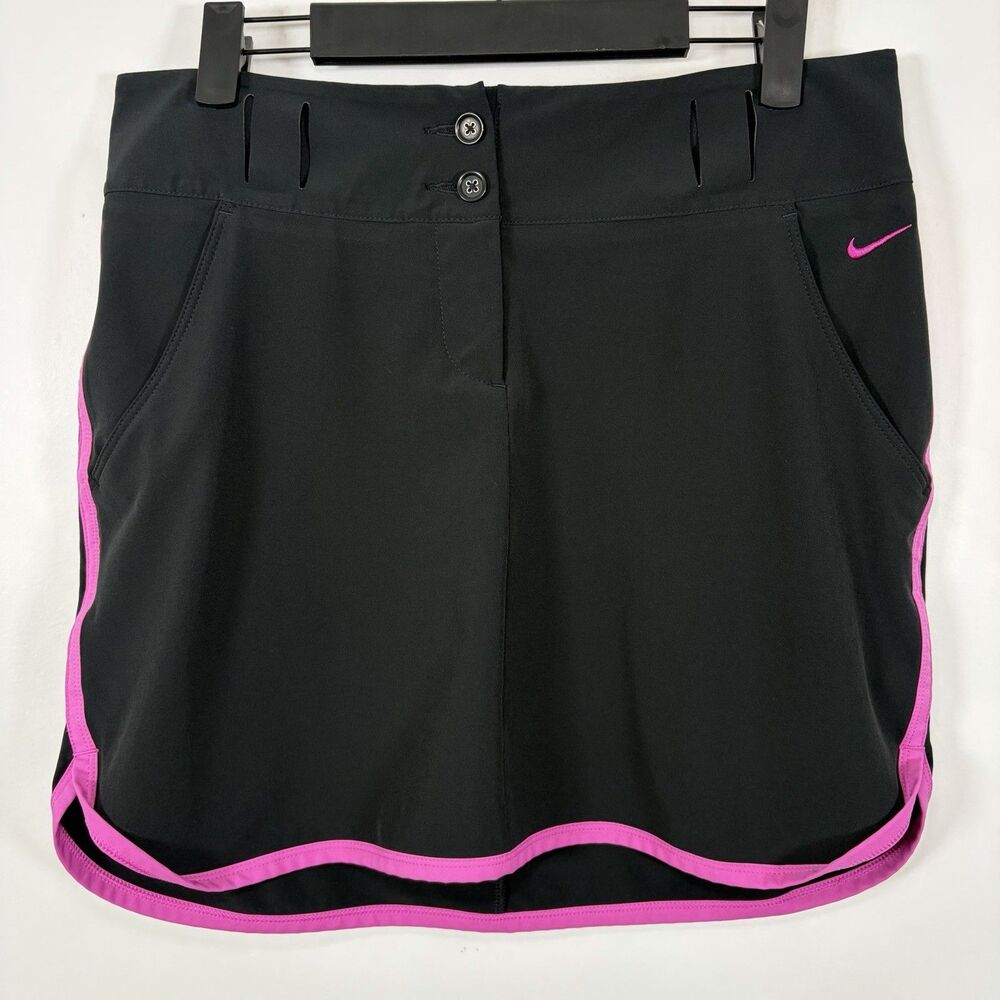 Nike Golf Tour Performance Skirt Womens Size 6 Black Pink 30” Waist Performance